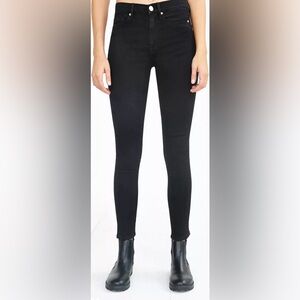 BDG Urban Outfitters Twig Side Zip High Rise Stretch Skinny Jean faded Black 31